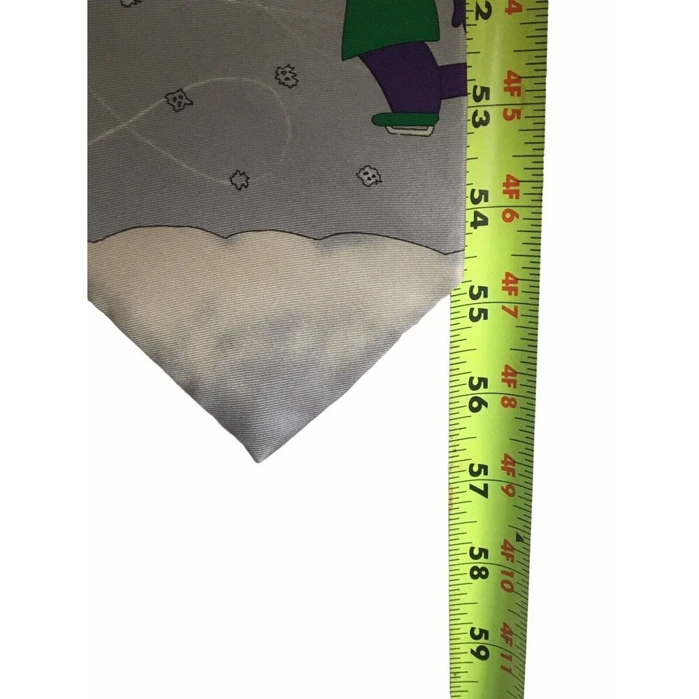 Save The Children Men's‎ Tie 100% Silk Made In USA Winter Skating Novelty